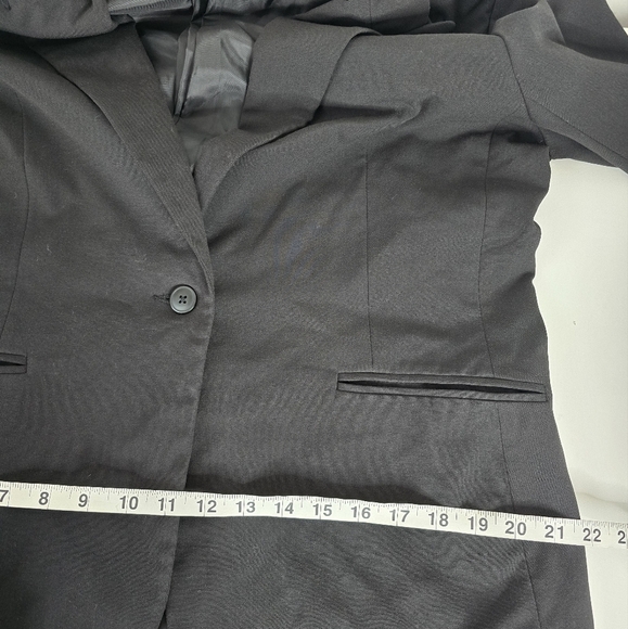 Norma Kamali Black Single Breasted Button Front Blazer Size 18 Careerwear - Picture 14 of 15